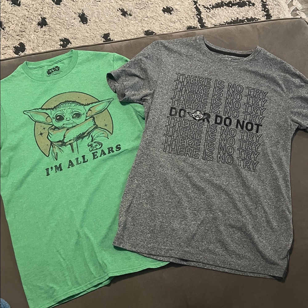 Lot of two Yoda Graphic T-Shirts